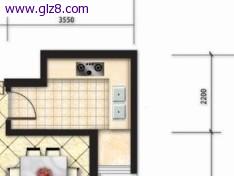 我家厨房是快正方形的