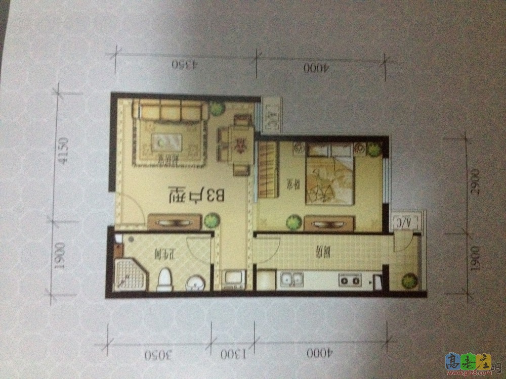 我的一居户型图