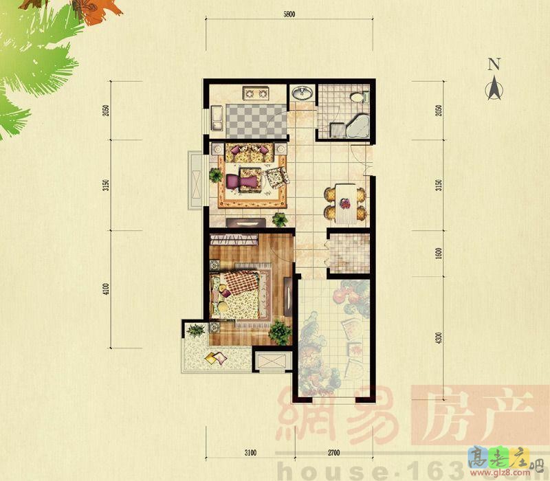 红木林B5户型图