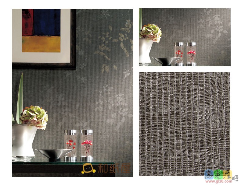 温馨布纹日式暗花 客厅餐厅背景墙.jpg