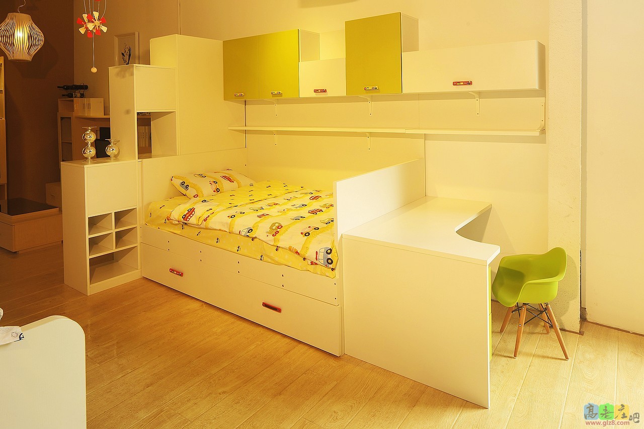 绿色全套子母床