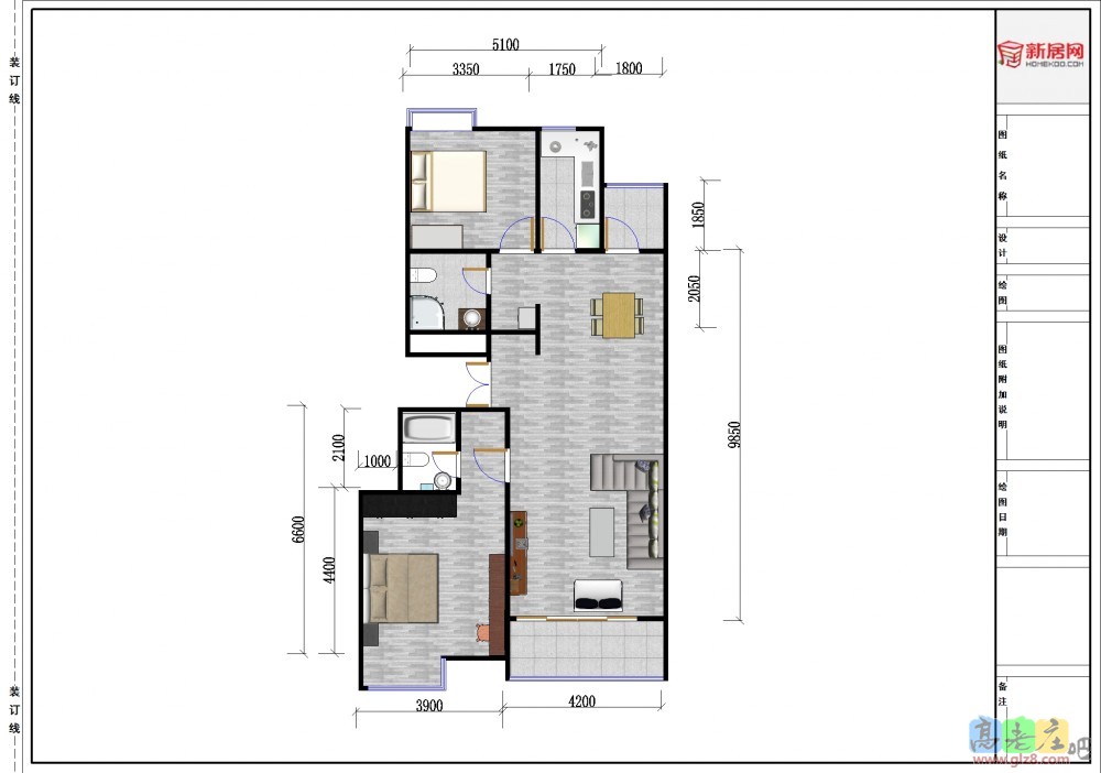 改动之前的户型