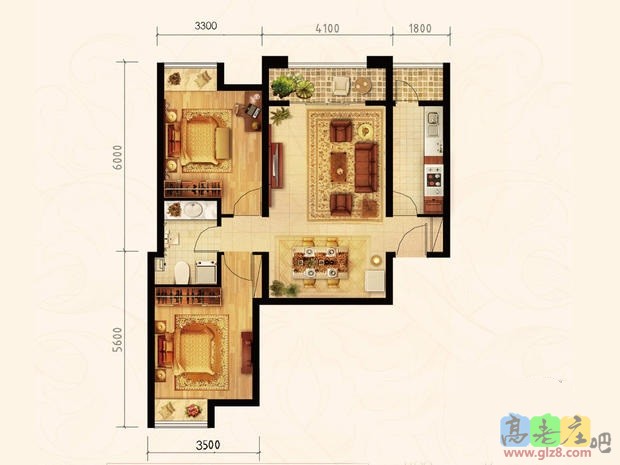 建筑面积99，使用面积80左右