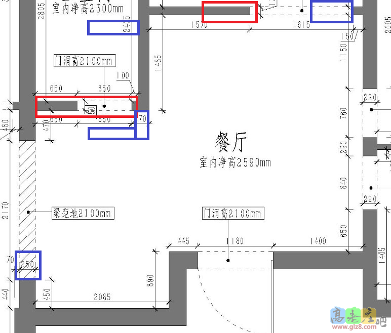 拆除和新建墙体图