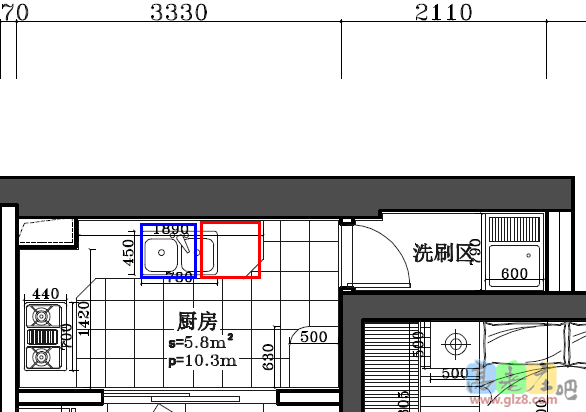 洗碗机在水槽左侧