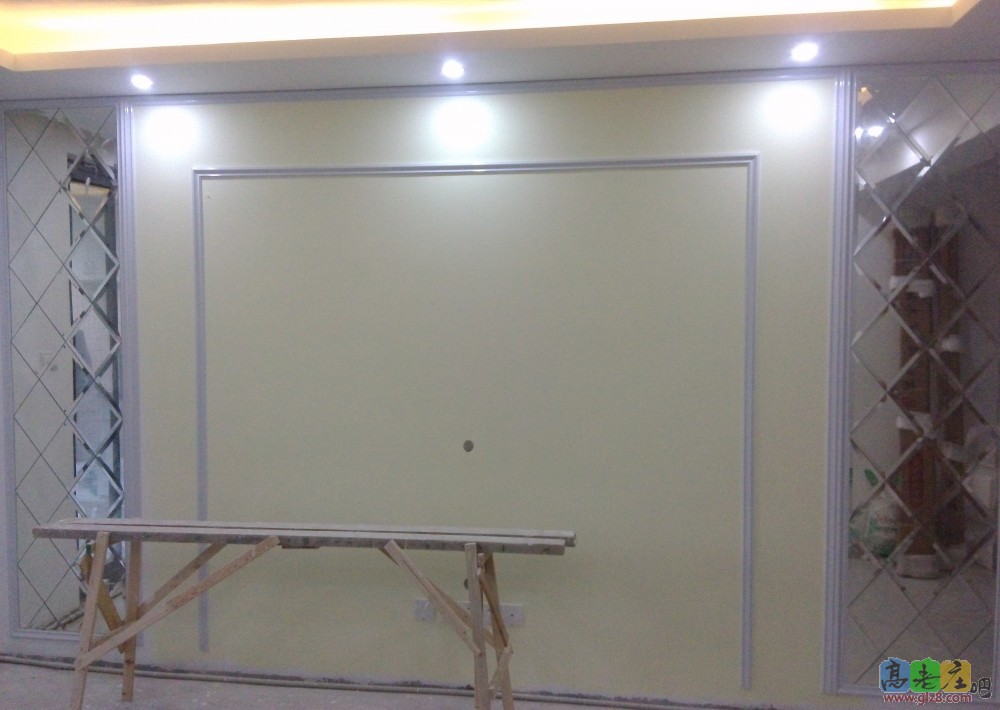 背景墙前期效果