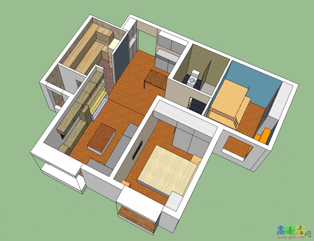 用草图大师做的效果图