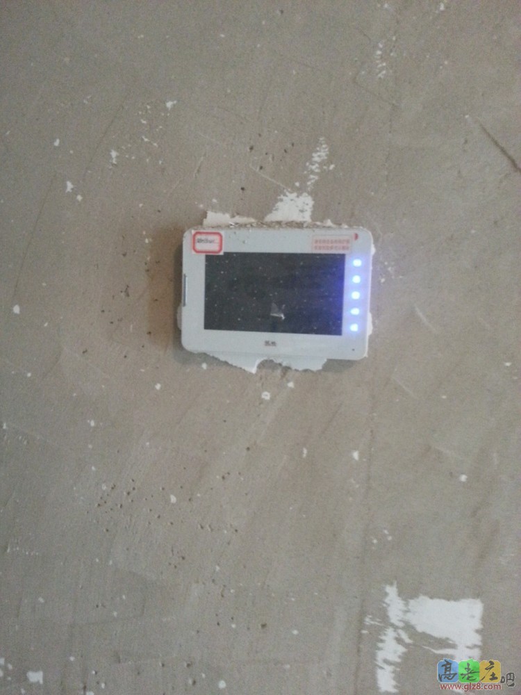 布满灰尘的可视对讲