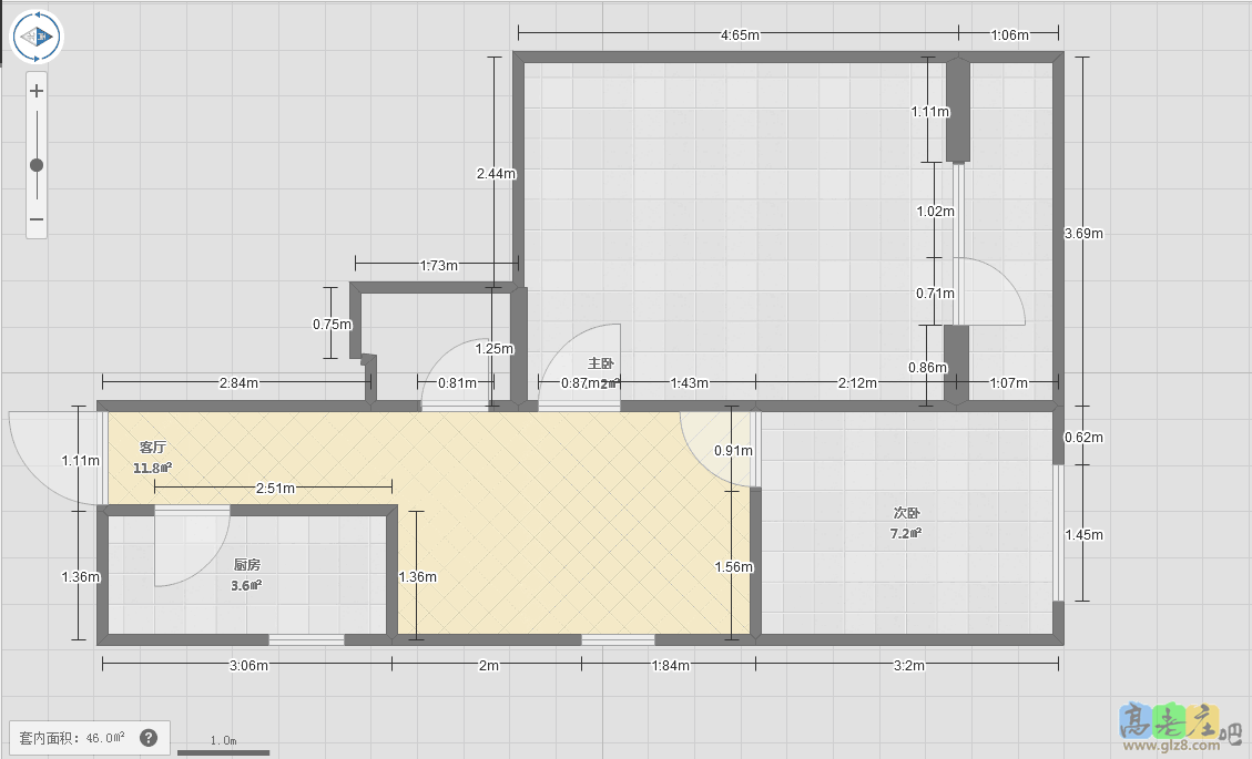 主卧 次卧都朝南