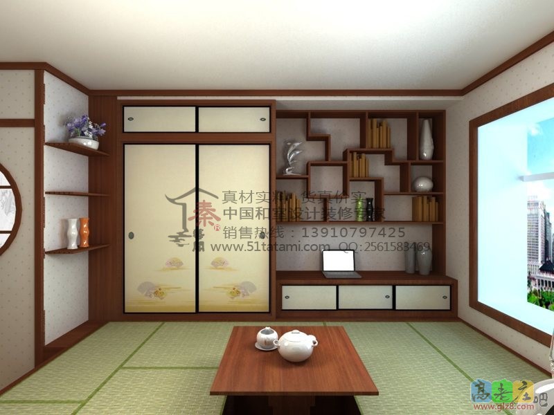 茶室书房系列--秦艺阁榻榻米