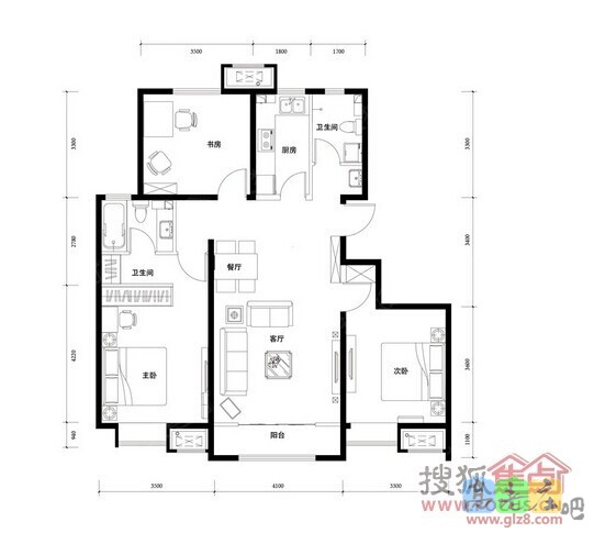 厨房太小，想把冰箱放外面，请大家帮忙看看放什么地方比较合适，谢谢！