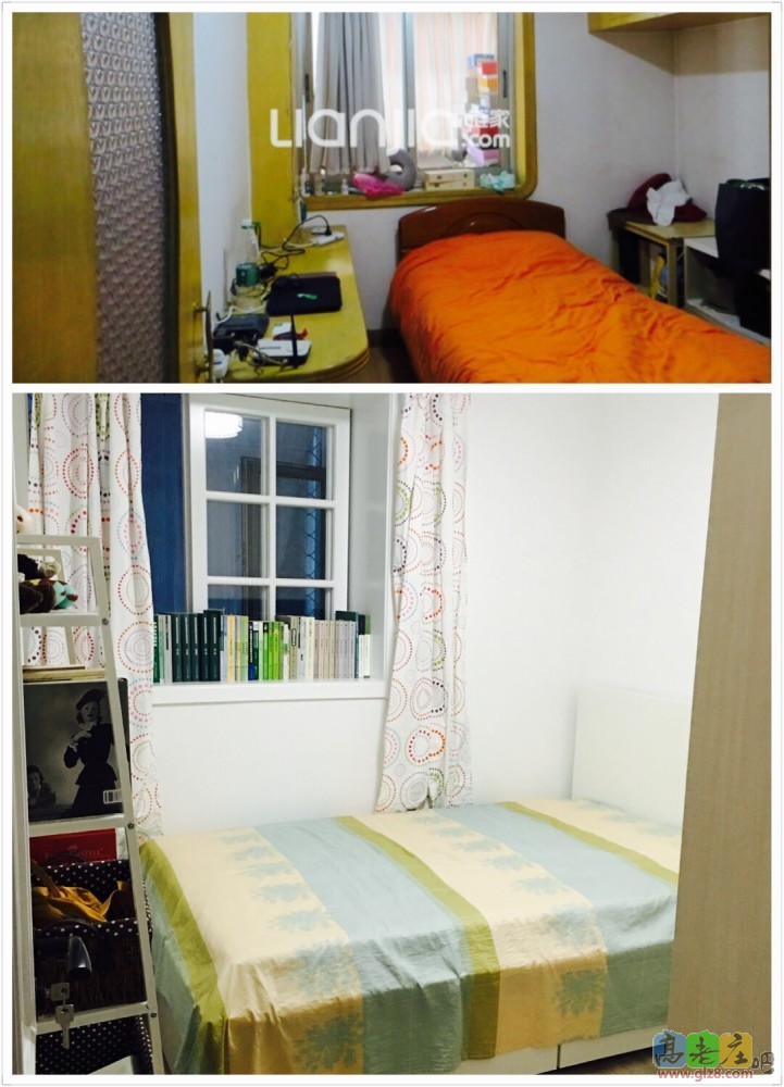 次卧前后对比