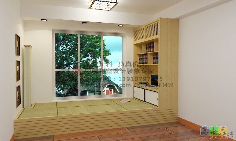 秦艺阁榻榻米阳台一角