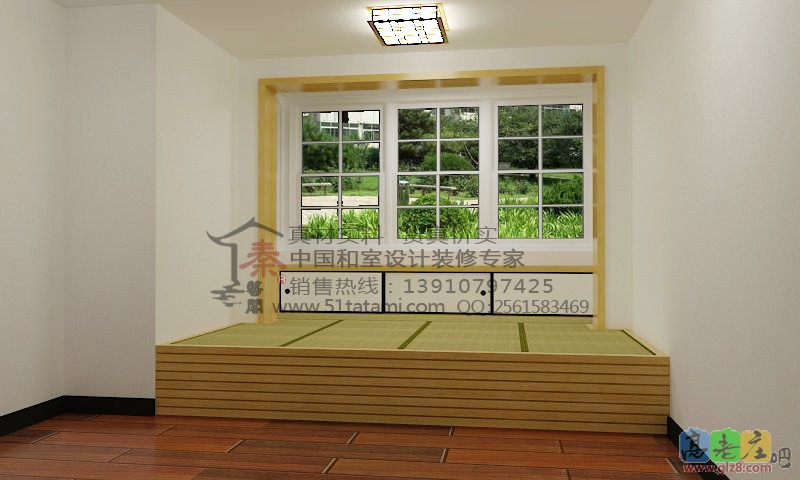 秦艺阁榻榻米阳台一角